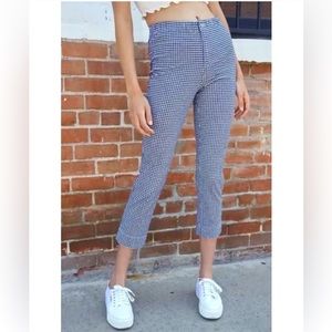 John galt brandy Melville ankle crop gingham Small One Size